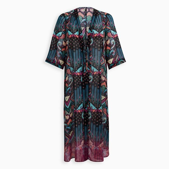 torrid Other - Torrid Ikat Maxi Kimono Swim Cover-Up